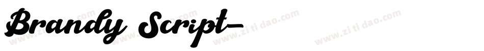 Brandy Script字体转换